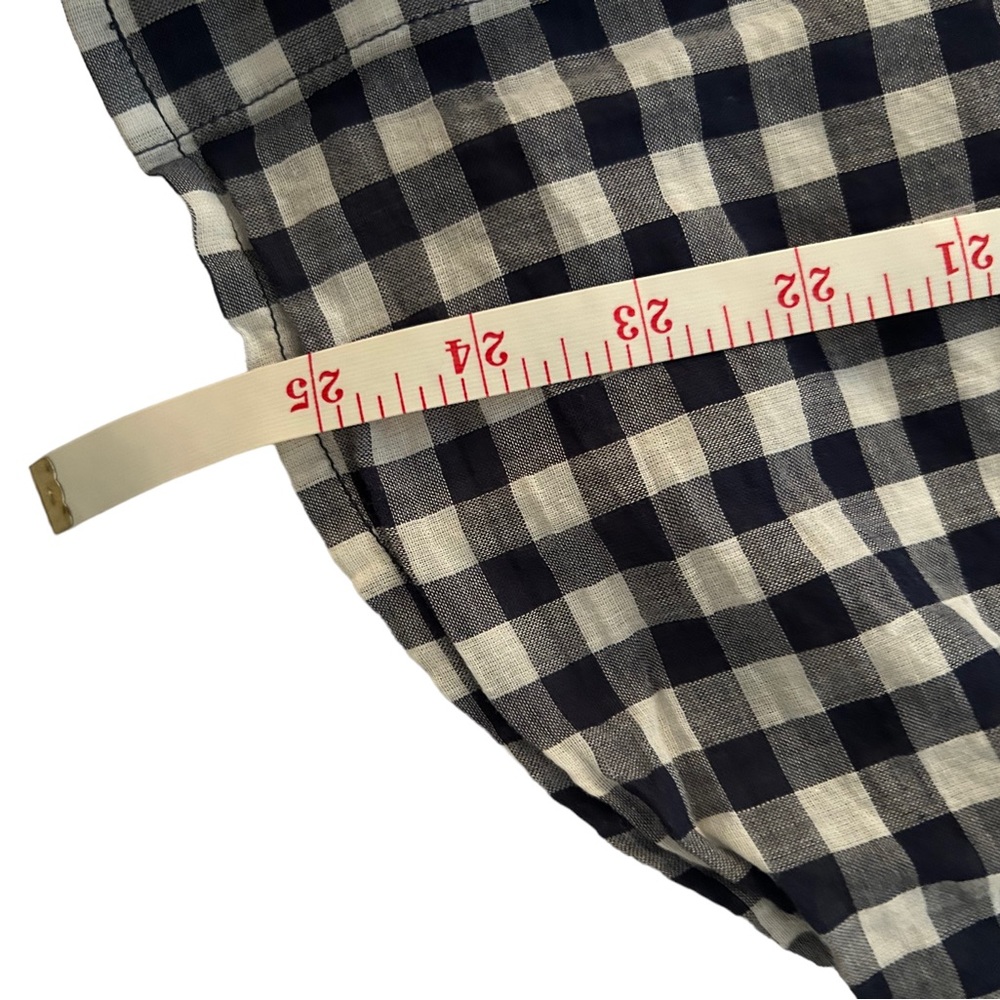 Gap Blue Plaid Button Down Shirt Size Medium - image 7